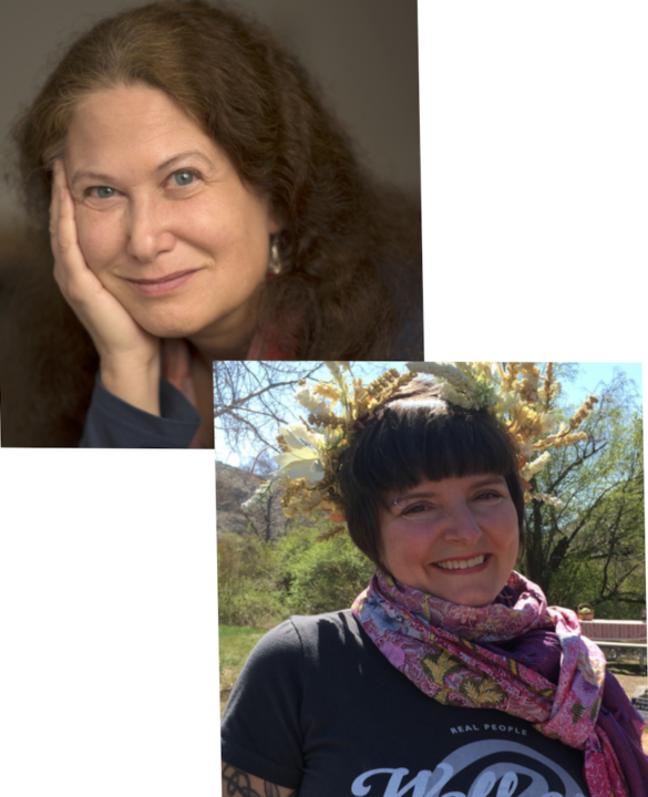 Combined photos of Jane Hirshfield and TIffany Lee Brown