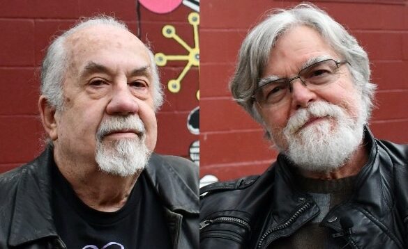 Photo of Scoop Sweeney and Jon Lebkowsky, two handsome devils