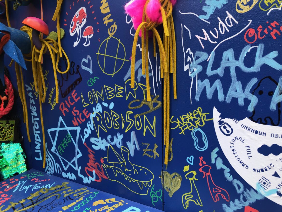 Photo outside Meow Wolf installation at SXSW 2022