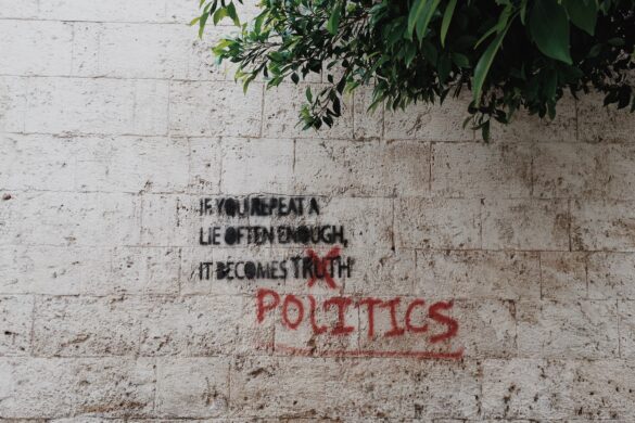 Photo of political graffiti by Brian Wertheim from Unsplash.com