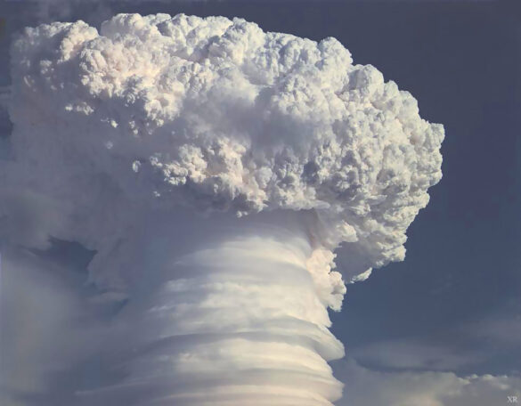 Photo of a 9 megaton bomb.