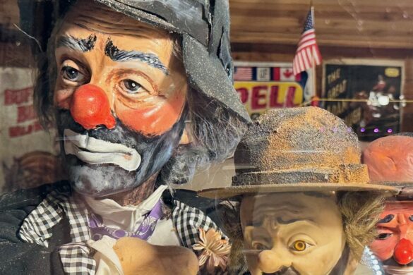 Clowns at Tinkertown. Photo by Jon Lebkowsky