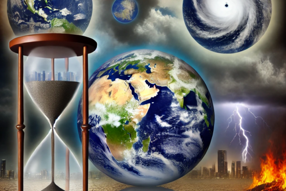 Image suggesting that time is running out for planet Earth.