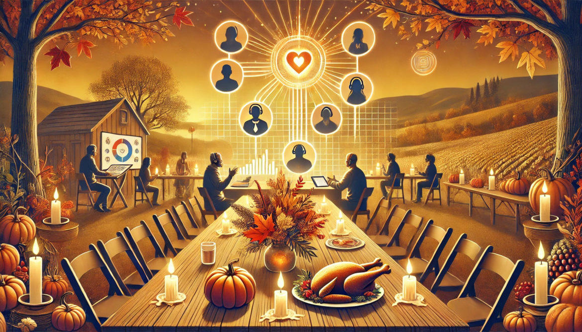 giving-thanks Image suggesting gratitude and Thanksgiving.