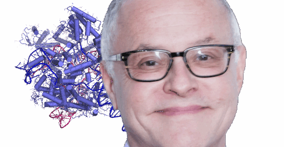 Photo of Neal Baer. Background by Elena I Leonova, altered with overlay. Creative Commons Attribution 4.0 International