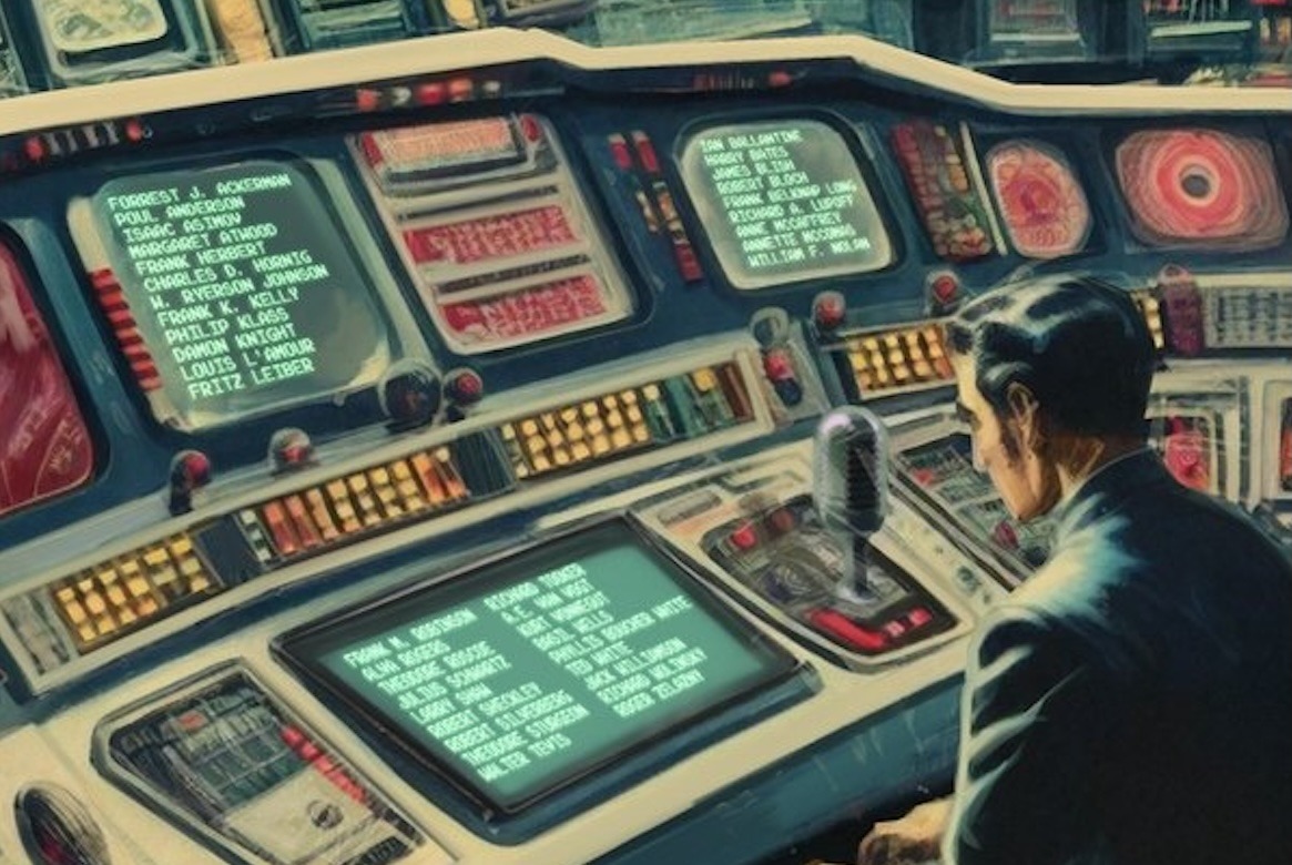 Image from book cover of "Space Ships! Ray Guns! Martian Octopods!"